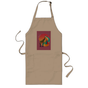 Tablier Long La Giraffe Peinte   Logo artistique et dynamique D