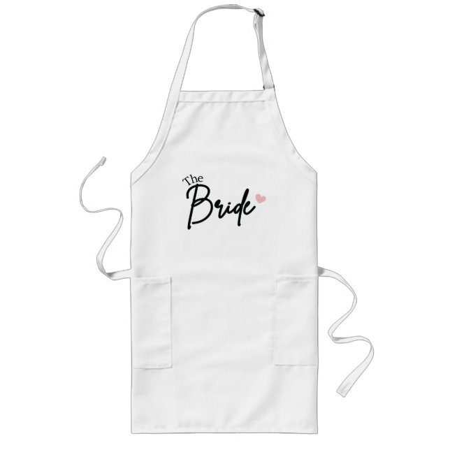 Tablier Long La mariée, cadeau de la Bridesmaid Party, Bachelor (Devant)