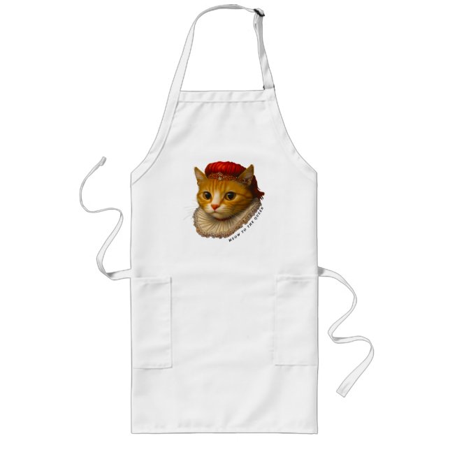 Tablier Long La reine des chats (Devant)