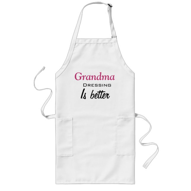 Tablier Long la vinaigrette de grand-mère est meilleure (Devant)