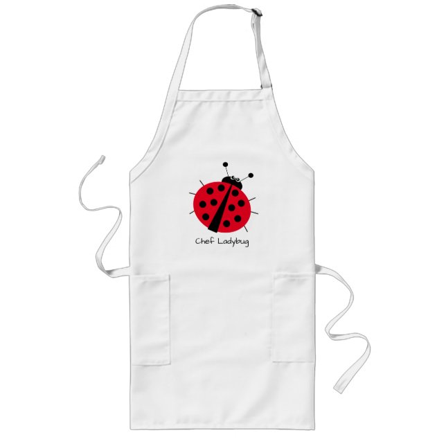 Tablier Long Ladybug Lote Cartoon Fun Red Girly (Devant)