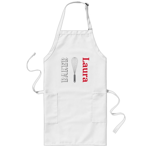 Tablier Long Le Baker Adult Apron Personnalisé (Devant)