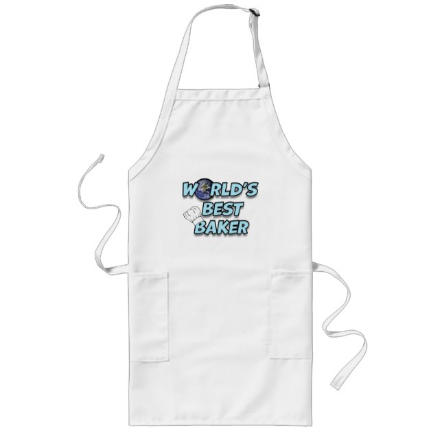 Tablier Long Le meilleur Baker du monde (Devant)