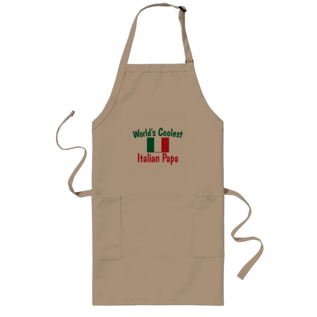 Tablier Long Le papa italien le plus frais (Devant)