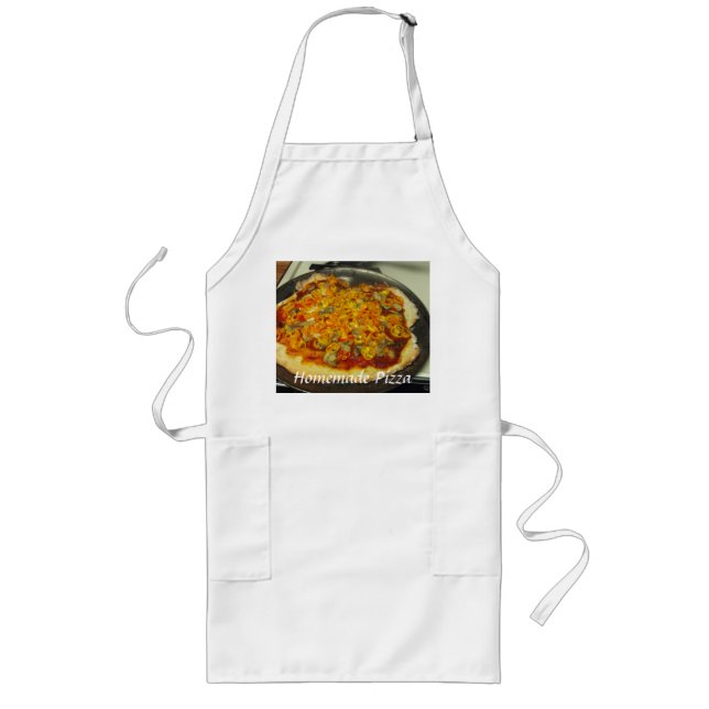 Tablier Long Le tablier fait maison de pizza (Devant)