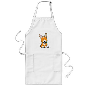 Tablier Long Les Corgis de corgi poursuivent le Pembroke