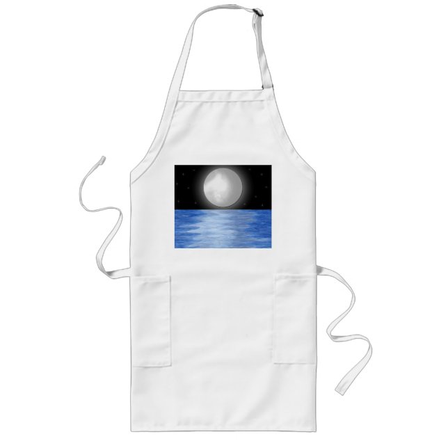 Tablier Long Les eaux de lune (Devant)