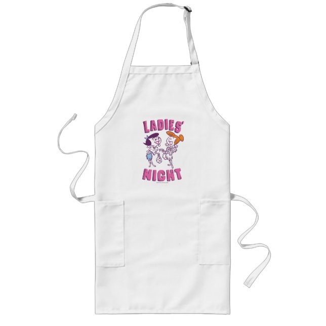 Tablier Long Les Pierrafeu | Betty & Wilma - La nuit des dames (Devant)