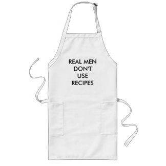 TABLIER LONG LES VRAIS HOMMES N'EMPLOIENT PAS DES RECETTES