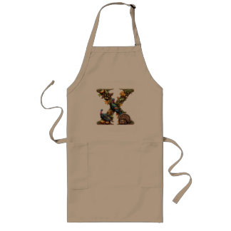 Tablier Long Letter X Thanksgiving turkey style 