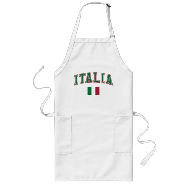 Tablier Long L'Italie + Drapeau (Devant)