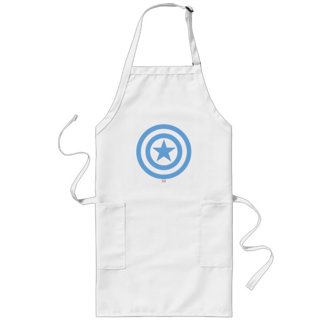 Tablier Long Logo de super soldat Captain America (Devant)