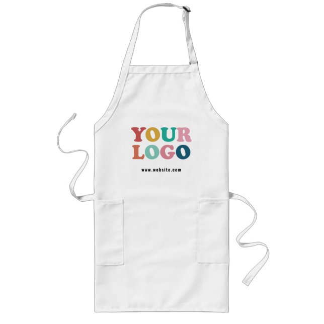 Tablier Long Logo d'entreprise personnalisé (Devant)