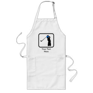Tablier Long Logo Golfer personnalisable