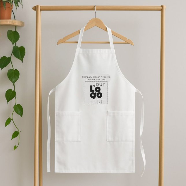Tablier Long Logo promotionnel Uniforme personnalisé (Créateur téléchargé)