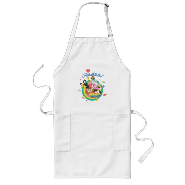 Tablier Long LOONEY TUNES™ - C'est fini les amis ! Pleine cible (Devant)