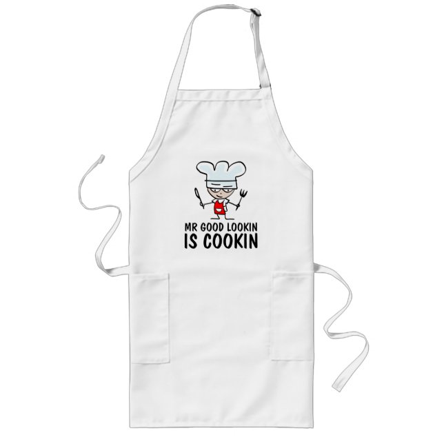 Tablier Long M. good look est un tablier de cuisine pour hommes (Devant)