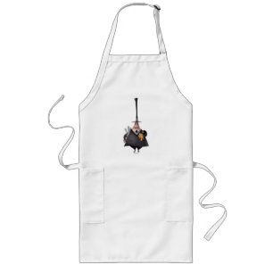 Tablier Long Maire De Halloween   Visage souriant