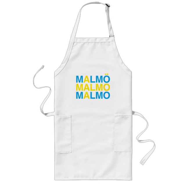 Tablier Long MALMO Swedish Flag (Devant)