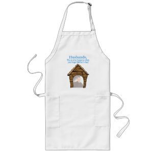 Tablier Long Maris Dans L'Apron De La Maison Du Chien
