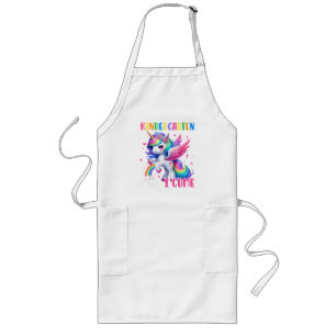 Tablier Long Maternelle j'arrive licorne rentrée scolaire