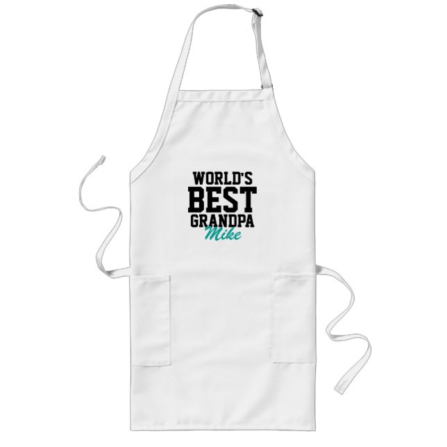 Tablier Long Meilleur grand-père Fête des pères de grillades au (Devant)
