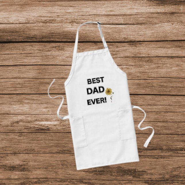 Tablier Long Meilleur papa jamais (Créateur téléchargé)