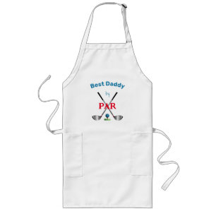 Tablier Long Meilleur papa par PAR, Golf, Clubs, Amusants