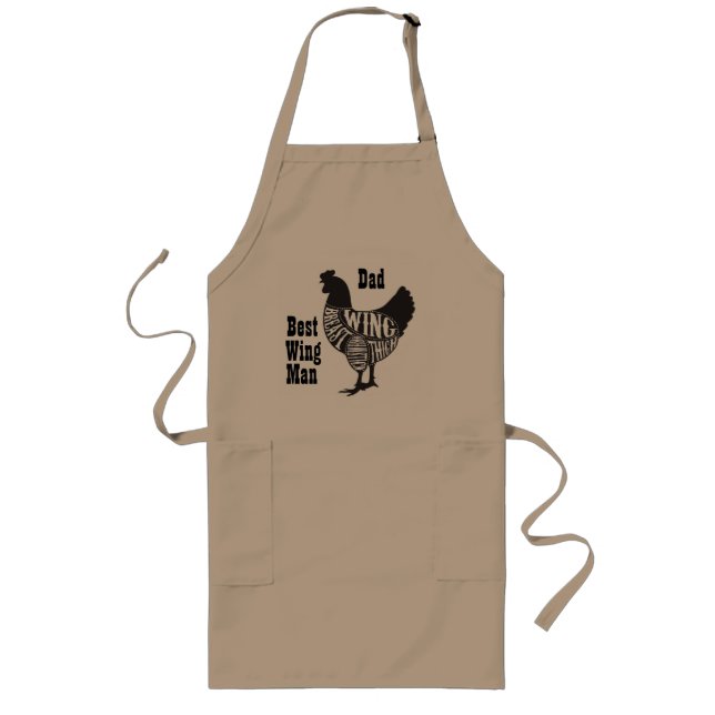 Tablier Long Meilleure aile Homme, Poulet Adaptable tablier (Devant)