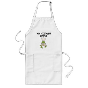 Tablier Long Mes T-shirts et cadeaux de roche de biscuits