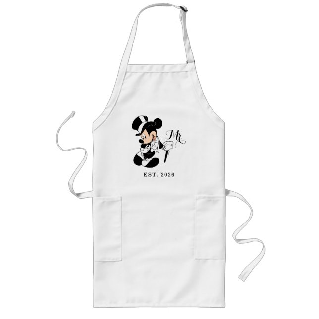 Tablier Long Mickey Mouse | M. New Groom Mariage (Devant)