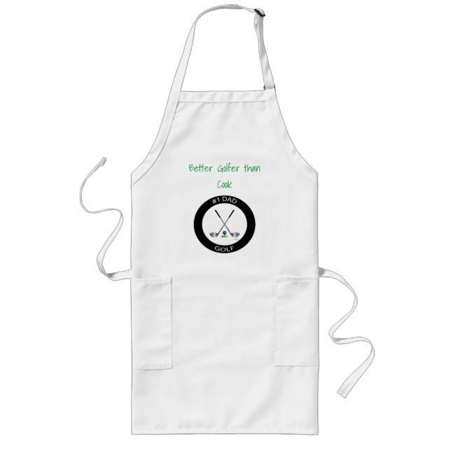 Tablier Long Mieux Golfeur que Cook, Golf, Clubs, Amusants (Devant)