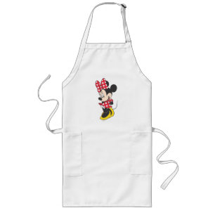 Tablier Long Minnie Rouge   Mignonne