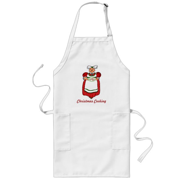 Tablier Long Mme Claus Christmas Cookies Apron (Devant)