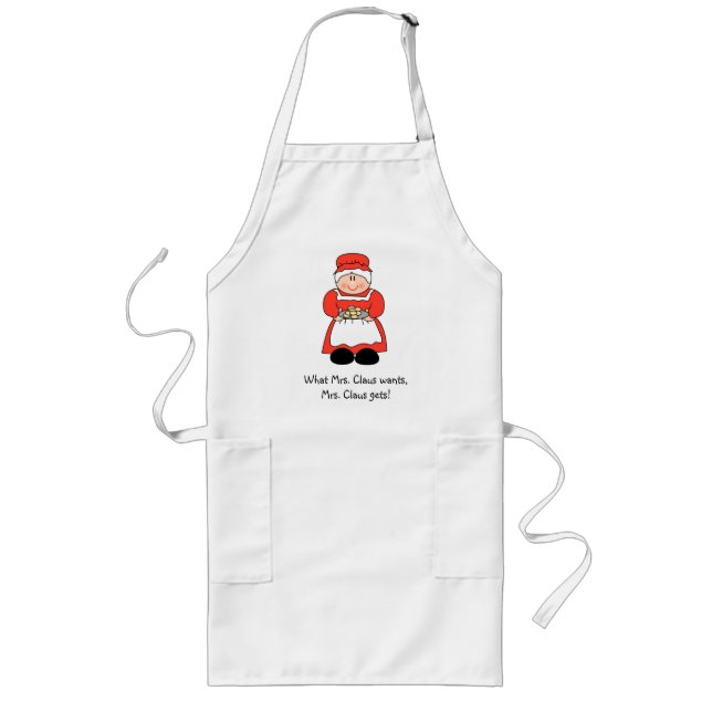Tablier Long Mme comique Père Noël Apron (Devant)