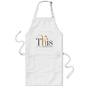 Tablier Long Moderne, Cet Elfe Fait Ses Vacances Café