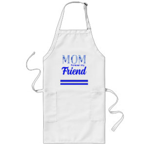 Tablier Long Moderne Élégant Fête des Mères Amie pour toujours