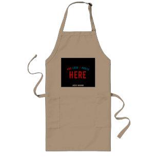 TABLIER LONG MODERNE ET MODERNE PERSONNALISABLE BROWN VÉRIFIÉ