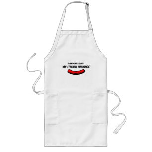 Tablier Long Mon saucisson Italien amusant barbecue Apron
