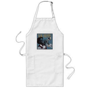 Tablier Long New Orleans Music aprons