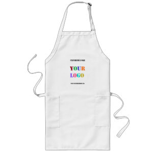 Tablier Long Nom de logo personnalisé Site Web Promotionnel Per