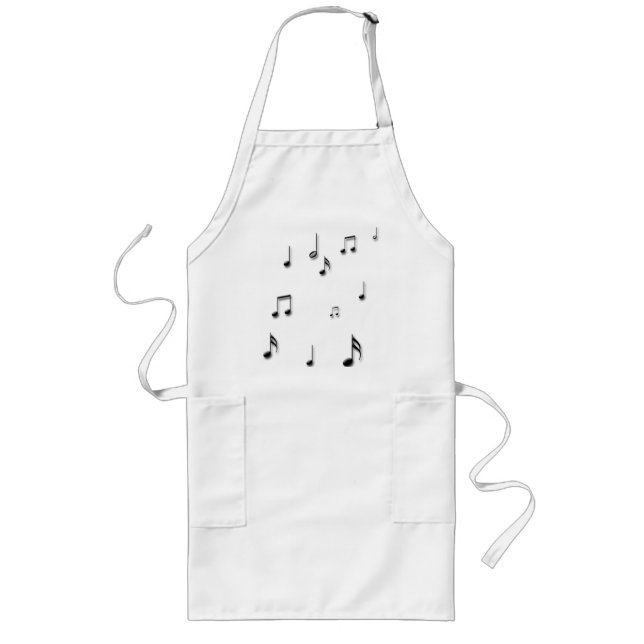 Tablier Long Notes musicales (Devant)