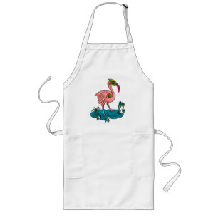 Tablier Long Oiseau mécanique, Robot mécanique Flamant rose ros