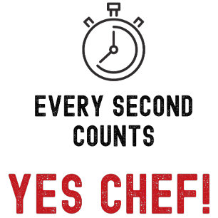 Tablier Long Oui Chef Toutes les secondes compte Apron