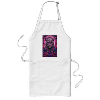 Tablier Long Panthère Néon Mystique Mandala Floral
