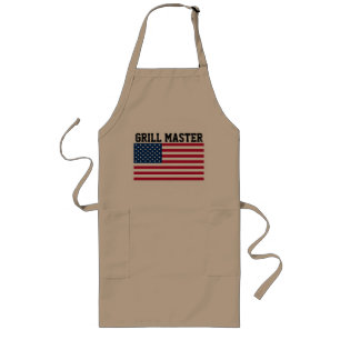 Tablier Long PAPA 4 JUILLET GRILL MASTER Aprons