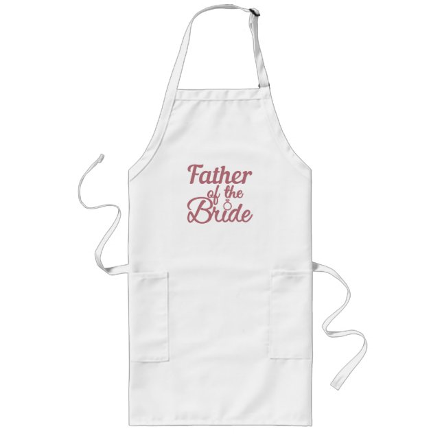 Tablier Long Père De La Famille Mariage Mariée (Devant)