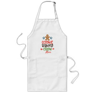 Tablier Long Personalized Cookie Baking Crew-Gingerbread Man