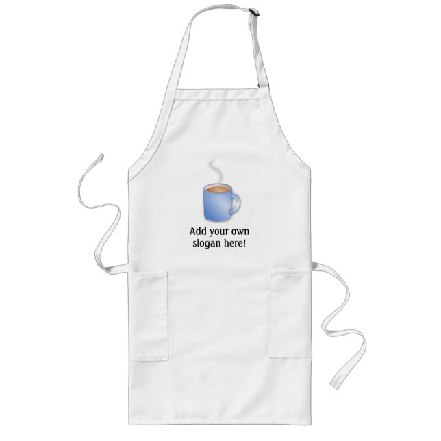Tablier Long Personnaliser de ce graphique Mug of Coffee (Devant)