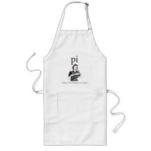 Tablier Long Pi/tarte affecte l'humour nerd de circonférence